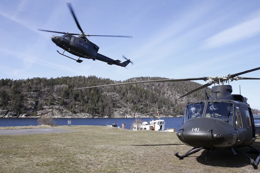 Bell 412 SP helikoptere fra 339 skvadronen 