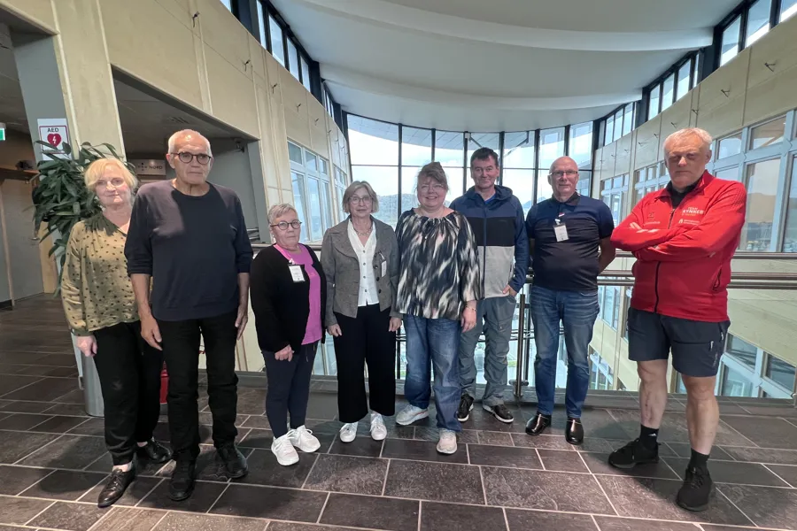 A group of people posing for a photo