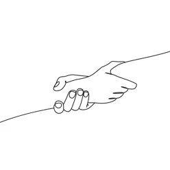 To hender som holder hverandre