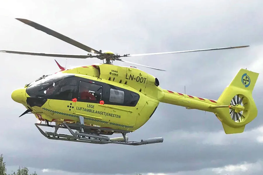 Ambulansehelikopter i lufta